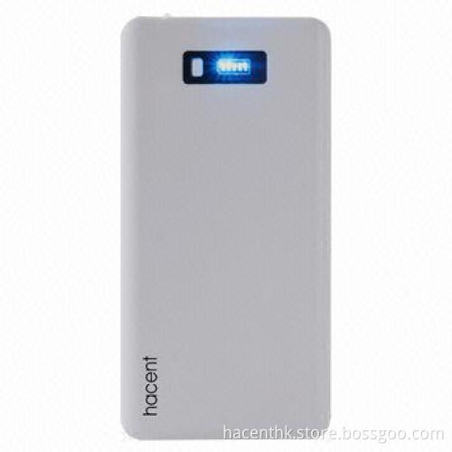12,000mAh Mobile Power Bank with DC and Dual-USB Output Sockets for Different Devices